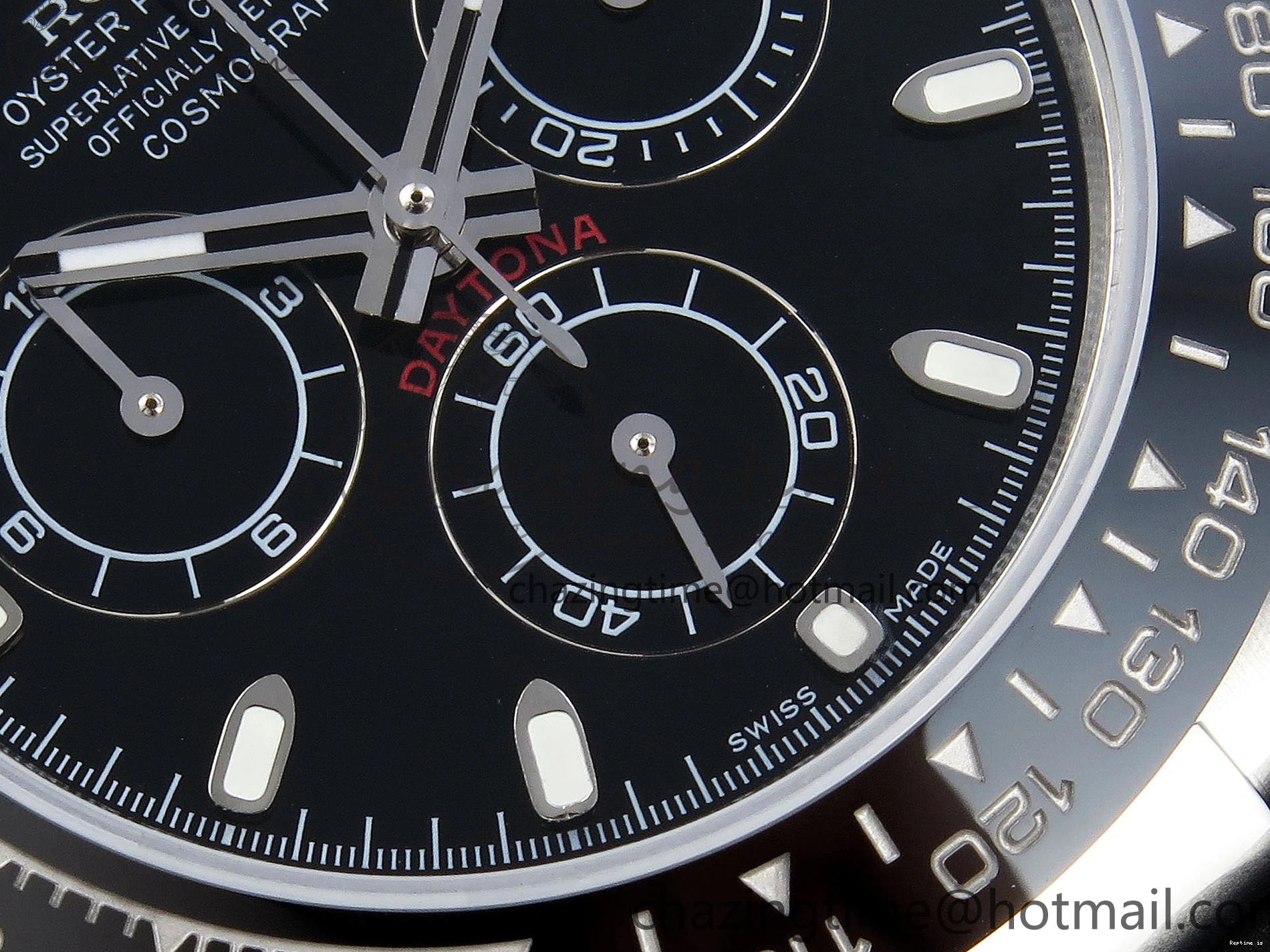 1225 Premium DAYTONA 116519 SS OMF BEST EDITION BLACK DIAL ON OYSTERFLEX STRAP A7750 (SLIM MOVEMENT) 1788